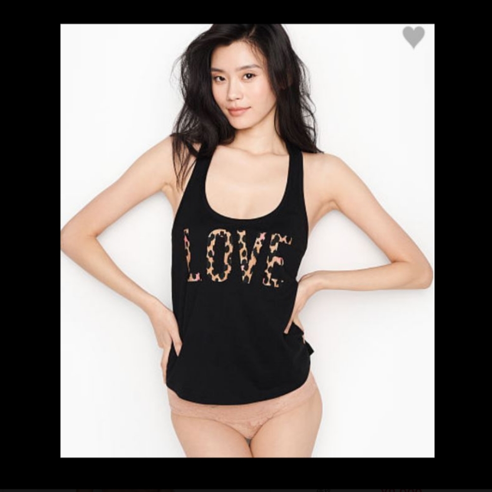 NWT Victoria's Secret Love tank tops Black